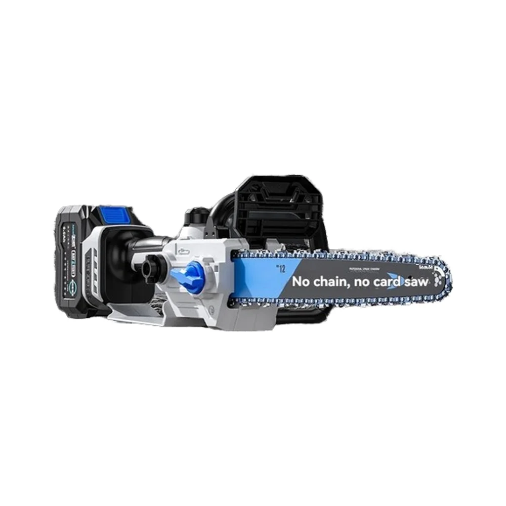 

Hot 21V Lithium Rechargeable Portable DIY Wood Saw for Home Battery Powered 12-inch Cordless Electric Chain Saw