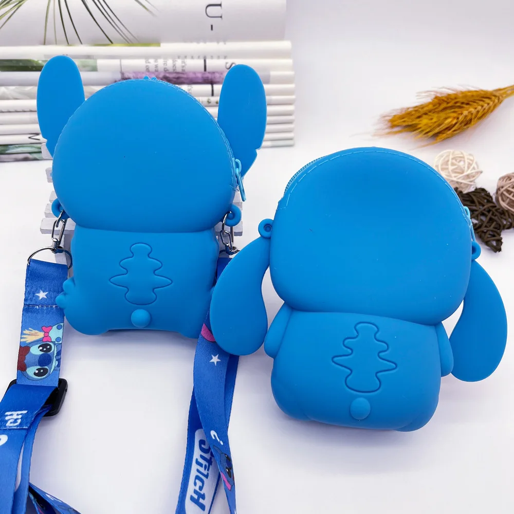 2025 neue Shi Stitch Nette Jungen und Mädchen Silikon Geldbörse Ausgehen Cartoon Kleine Schulter Tasche Kreative Kinder Lagerung Tasche