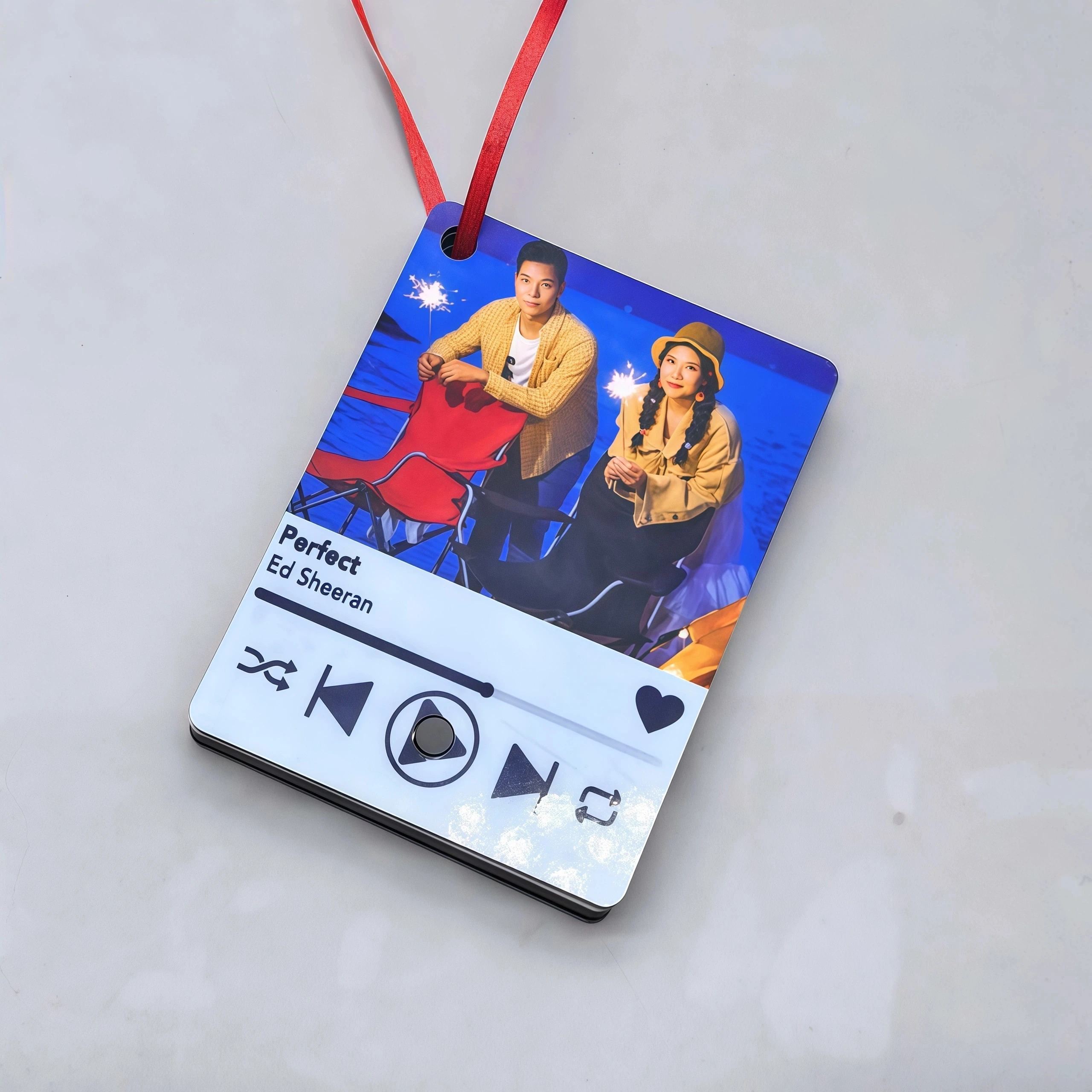 

15 Sets/Lot Sublimation MDF Music Box Ornaments Blanks For Christmas/New Year/Birthday/Party Decor