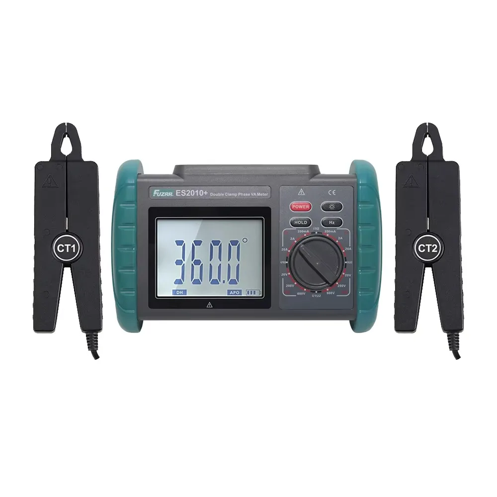 ES2010 + Digital Double Clamp Meter, Multimeter, Voltage Clamp Ammeter, Clamp Meter