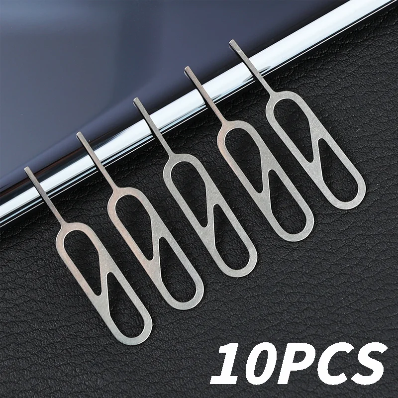10 Uds bandeja de tarjeta Sim eyector Pin herramienta de extracción de llave para IPhone IPad Samsung Galaxy para Huawei Xiaomi tabletas accesorios Sim
