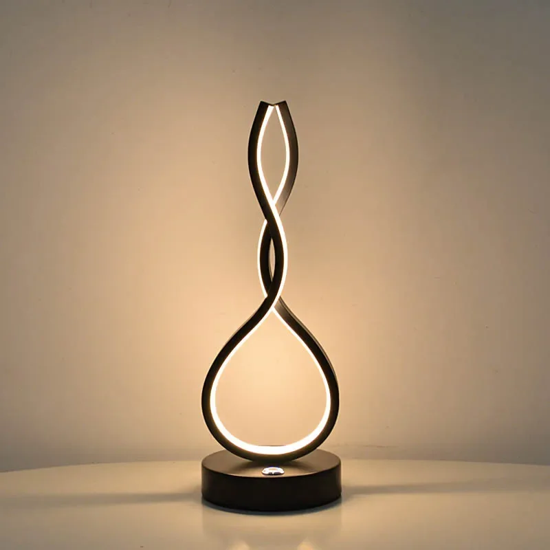 Lampe LED Tactile au Design Moderne, Luminaire Décoratif d'Nik, Idéal pour un Salon, une Chambre à Coucher, un Bureau ou une Table de oral et, Protection des Yeux