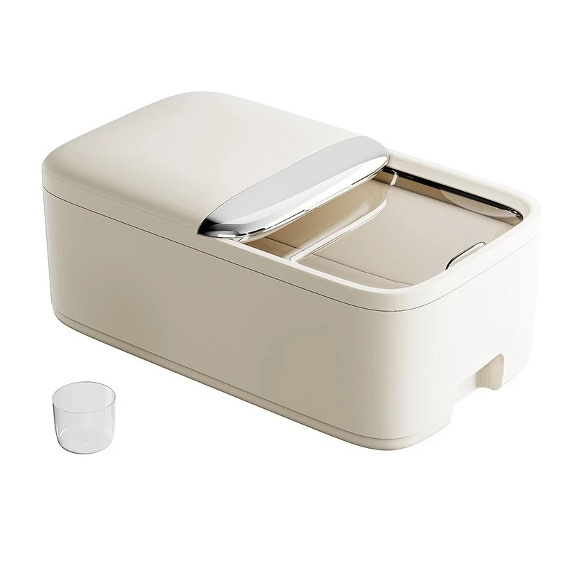 2026 New Slide Lid Rice Bucket Food Grade Sealed Moisture-proof Household Grain Flour Storage Tank