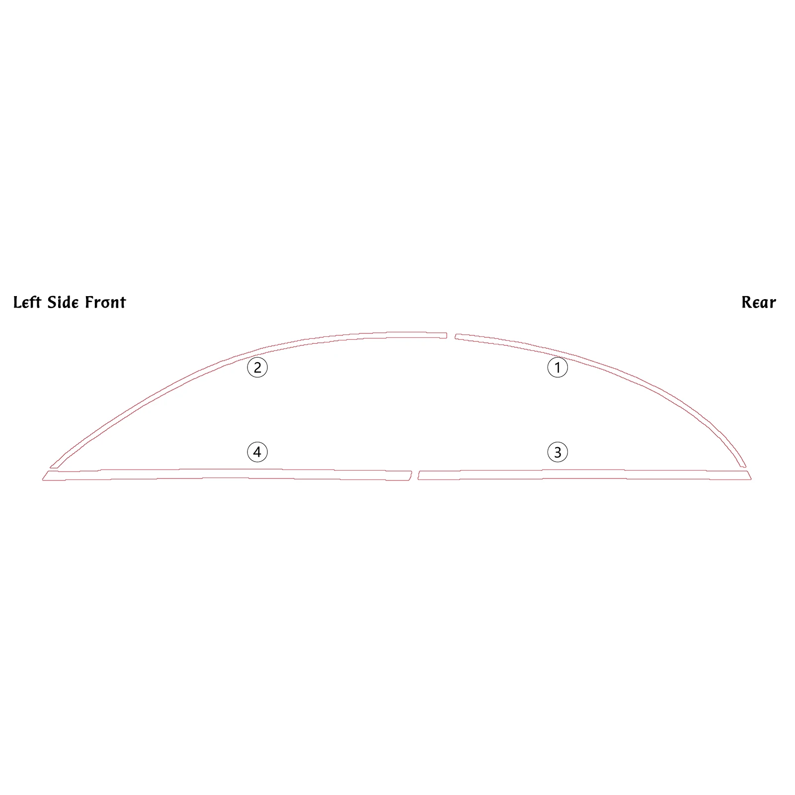 

Car Exterior Window Strip For Mercedes Benz CLA Class CLA200 CLA220 CLA260 2019-2026 Frame Strip Door Sill Trim Decorative Cover