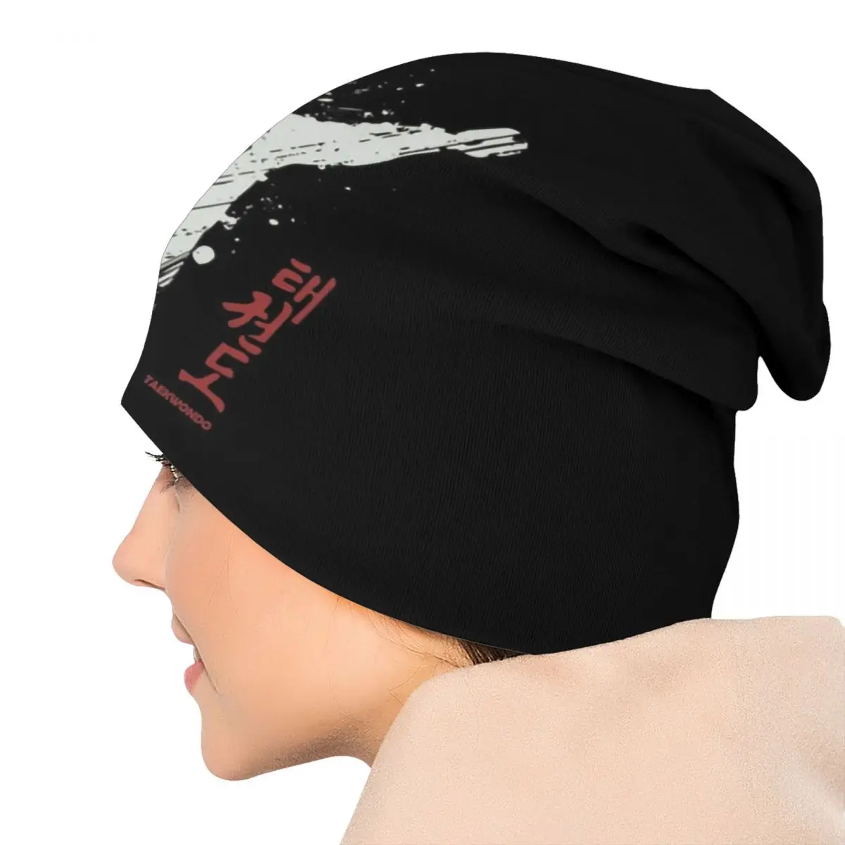 Gorro de punto de Taekwondo para mujer, gorros de combate al aire libre, Skullies de artes marciales, gorros de invierno, Unisex