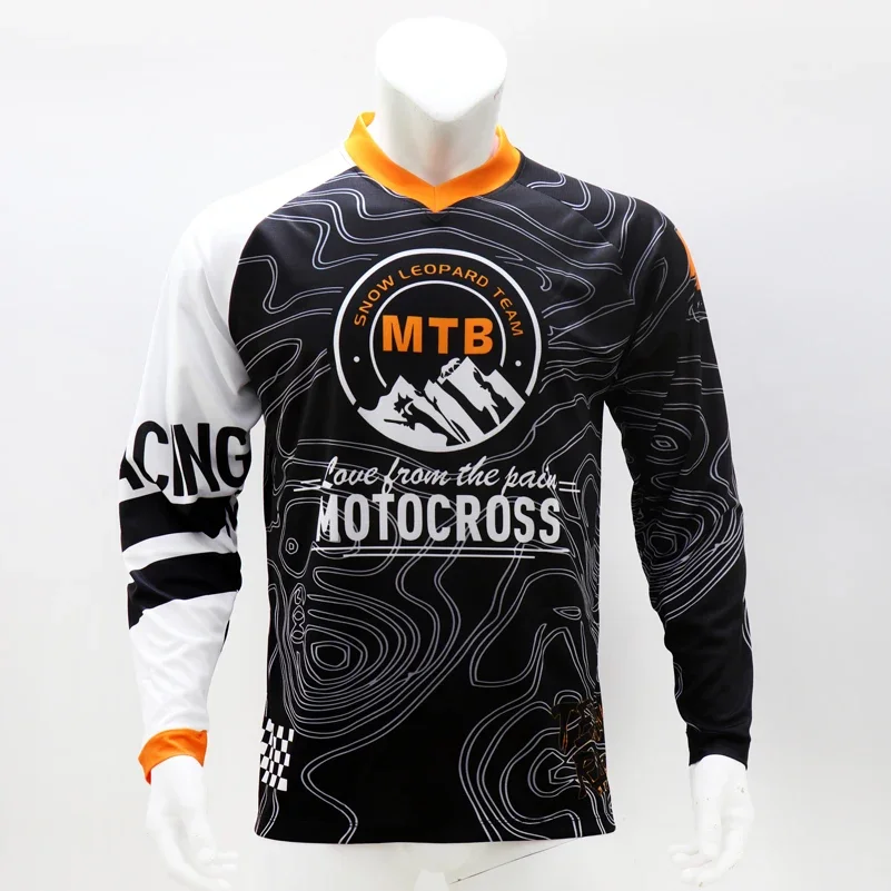 Long Sleeve Quickdry Men MTB Cycling Jersey Downhill Road Bike Shirts Mountain Bicycle Wear Motocross Ciclismo Cloth image 5