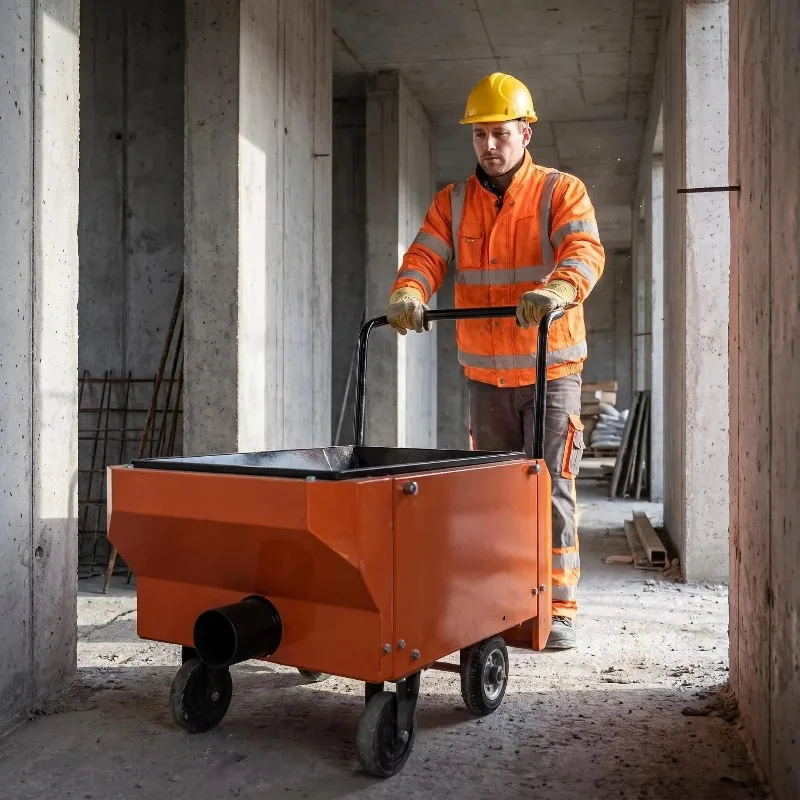 Portable Screw Concrete Pump 110kg 5.5kw Electric Motor 6m3/h for Small Aggregate Grouting Construction