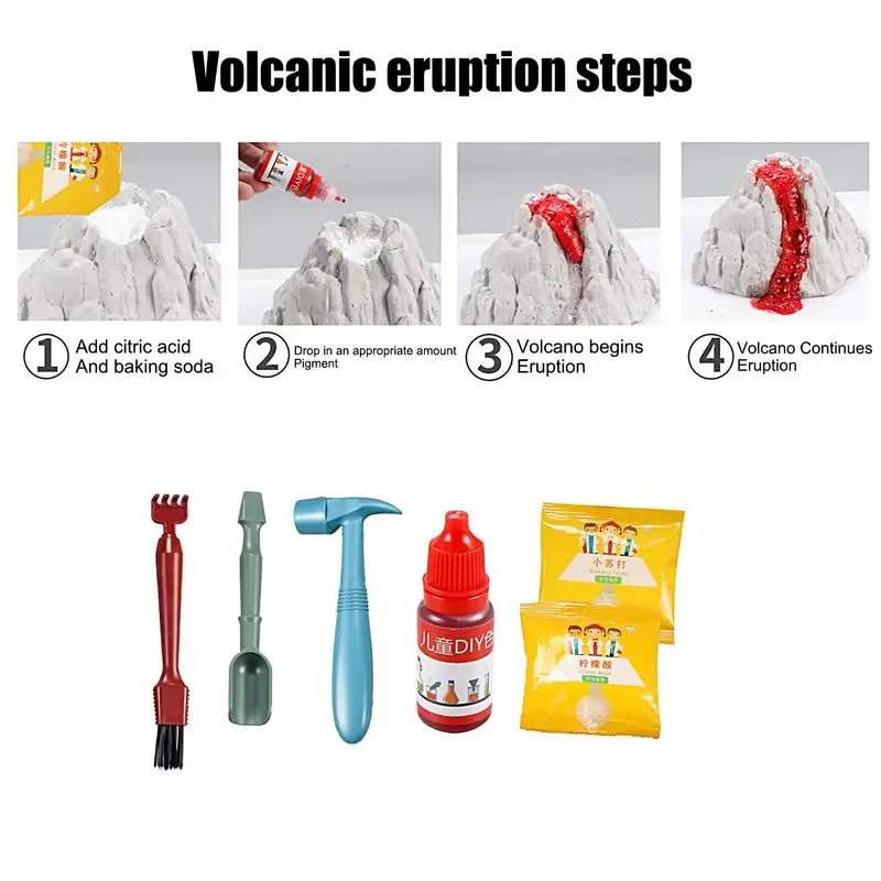 Dinosaur Dig Kit Volcanic Eruption Science Experiments Kits For Kids Dinosaur Science Experiments Kits Easter Basket / Stocking