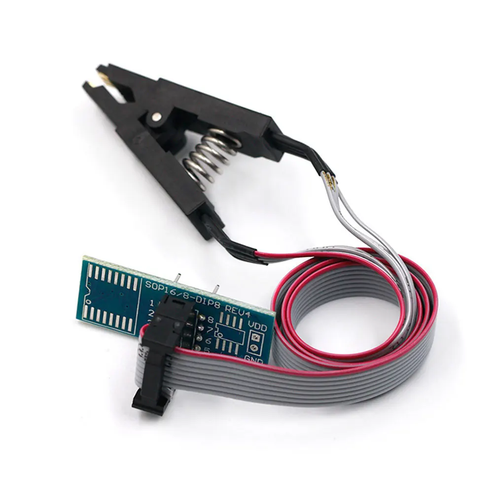SOIC8 SOP8 Flash Chip IC Test Clips Socket Adpter BIOS/24/25/93 programmatore per arduino