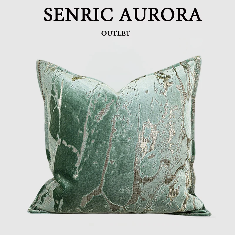 Design Luxury Cushion Cover 30x50 50x50cm Green Square Pillowcase For Home Hotel Bed Living Room Sofa