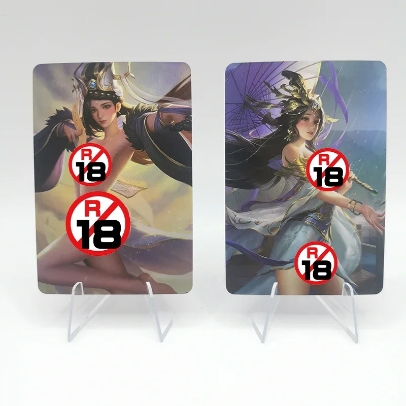 9PCS/Set Sexy Anime Girl Cards Legends of The Three Kingdoms Diao Chan Xiaoqiao Zhenji Game Collection Cards Christmas Gift Toys