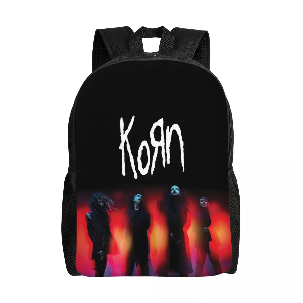 

Custom Korns Heavy Metal Music Rock Backpacks for Boys Girls School College Travel Bags Women Men Bookbag Fits 15 Inch Laptop