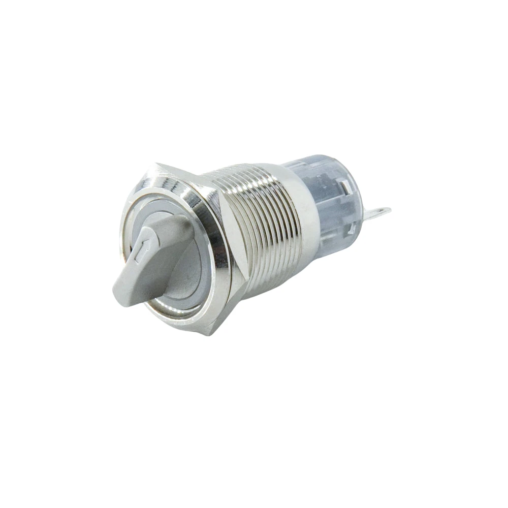 16mm 19mm 22mm Metal Knob button Switch on off power LED light Waterproof Flat circular button 3v 6v 12v 24v 110v 220v ip65