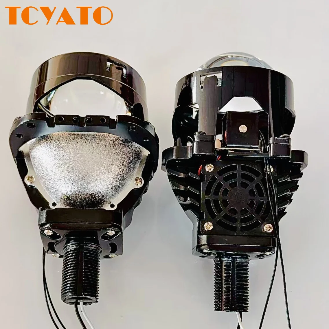 2.5-inch LED automotive headlight dual-light lens high-power high and low beam integrated headlight bulb