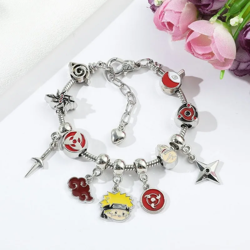 Hot selling anime peripheral One Piece Naruto Attack On Titan beaded DIY bracelet jewelry fashionable versatile birthday gift