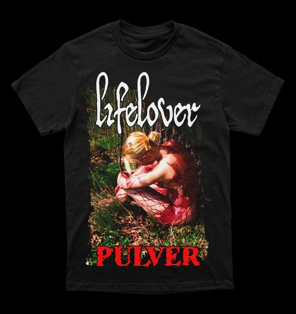 Camiseta de Manga Curta Estilo Punk Vintage Y2K Lifelover, Casual, Solta, Streetwear, Estampa Harajuku Rock, Presente para Fãs de Rock e Punk