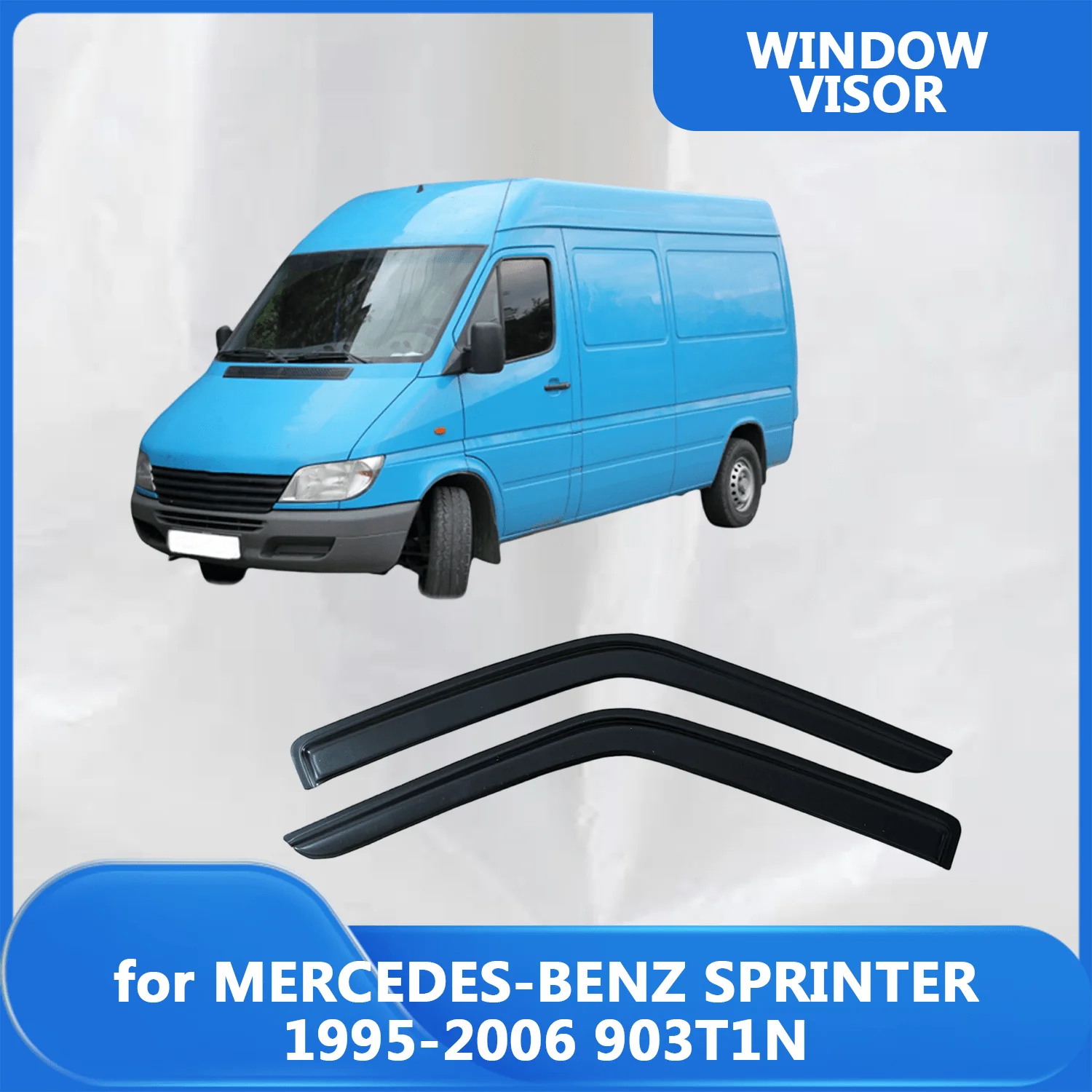 

Window Visor for MERCEDES-BENZ SPRINTER 903T1N 1995-2001 2002 2003 2004 2005 2006 Wind Deflectors Rain Guards Door Visor Vent
