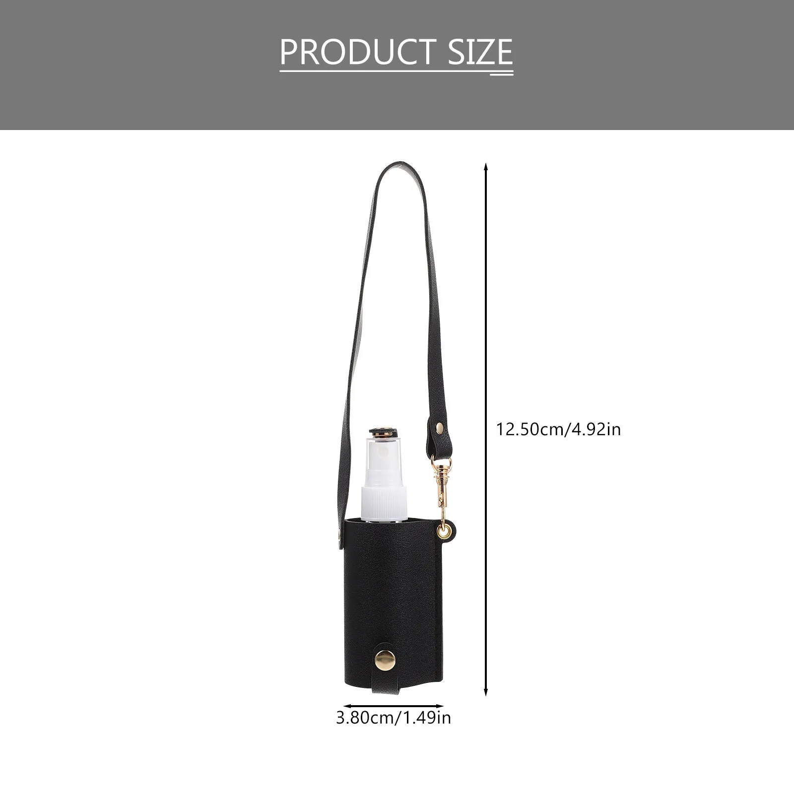 Lege lotionfles Draagbare lekvrije spuitfles Hervulbare reisformaat Handhouder Pu-hoes voor huidverzorgingshulpmiddelen