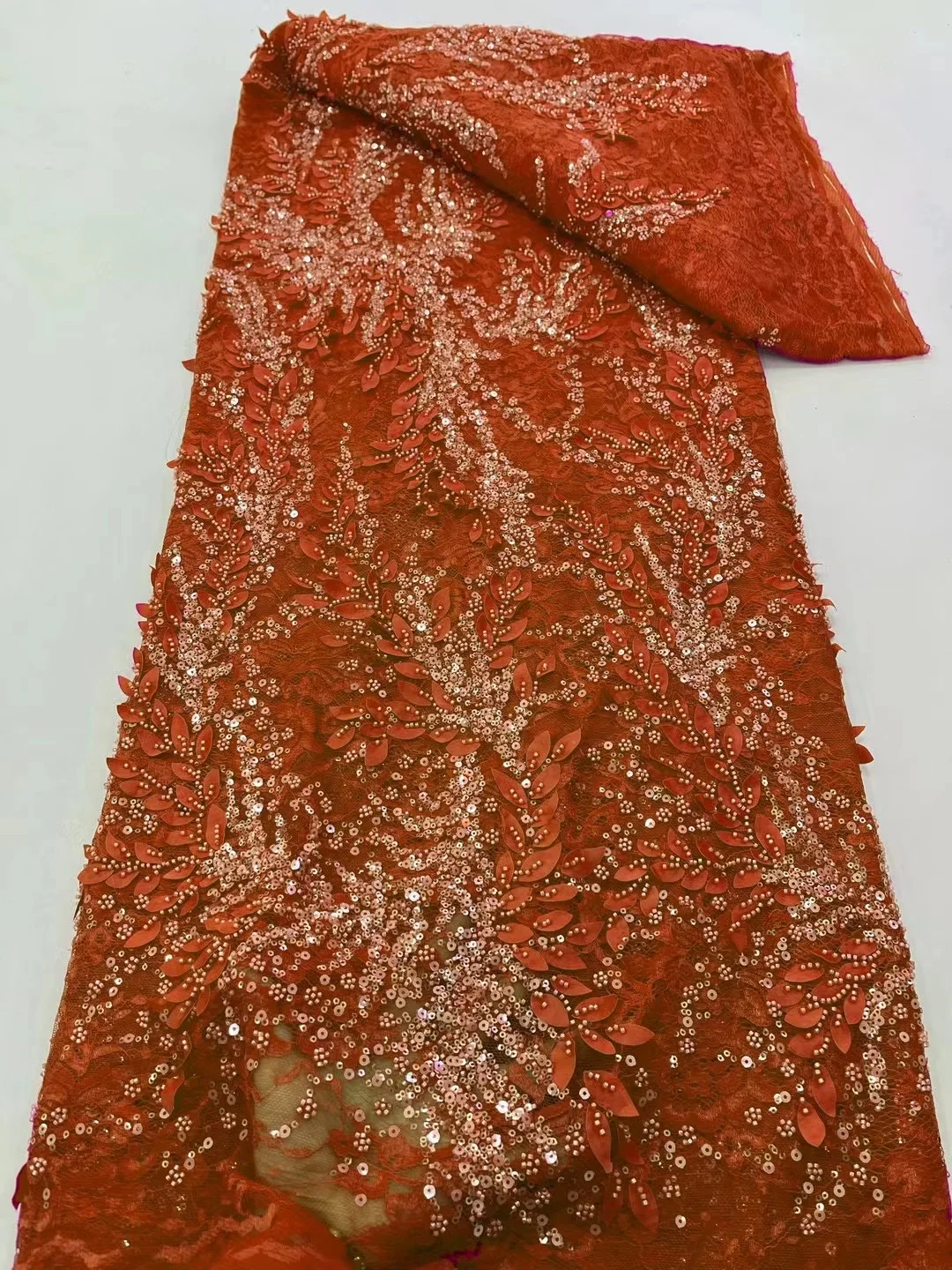 

African Groom Tulle Lace Fabric, French Beads, Nigerian Wedding Dress, Sewing Material, High Quality, LY6602, 2025