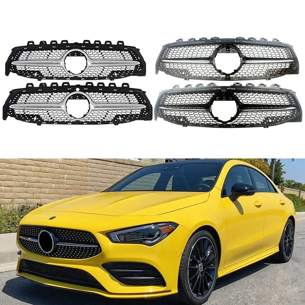 

New Car Front Bumper Racing Grill Billet Grille Cover For Mercedes-Benz W118 CLA-Class 2020 2021 Diamond
