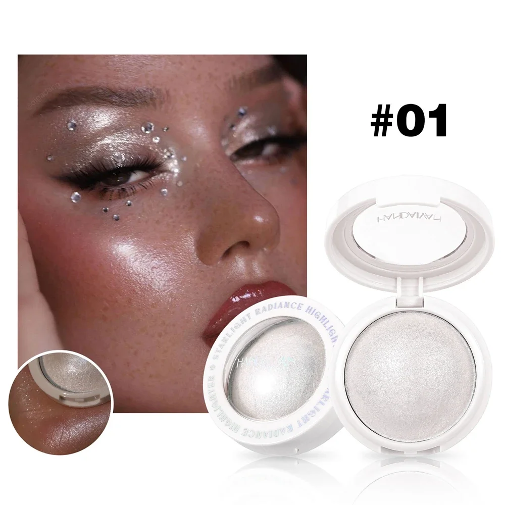 Monochrome Highlighter Smooth Mashed Potato Texture Highlight Pearlescent Contour Long-lasting Waterproof Body Highlight