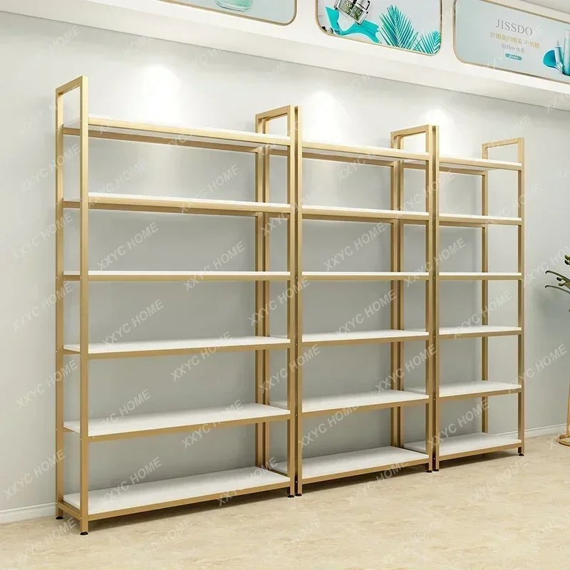 Steel and wood  Shelves Sample display racks Supermarket Maternal and infant products Shoe bag display  Beauty cabinet