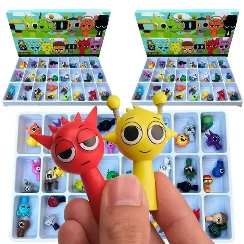 ==2025new 24pcs/48pcs Sprunki Figures Mode Toys Sprunki Incredi box Anime Action Figures Sprunki Game Cartoon