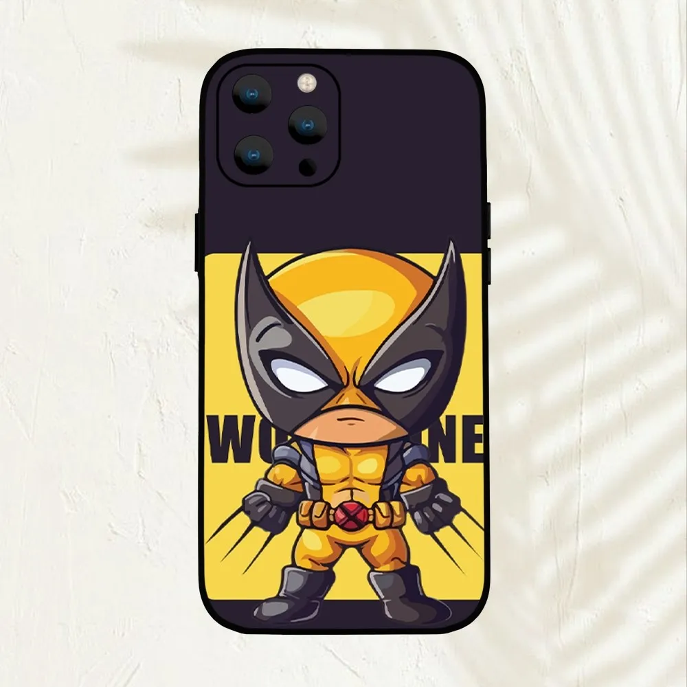 MINISO MARBEL  X-Men Wolverine  Phone Case For iPhone Mini 11 12 13 14 15 Pro XS Max X Plus SE XR Shell