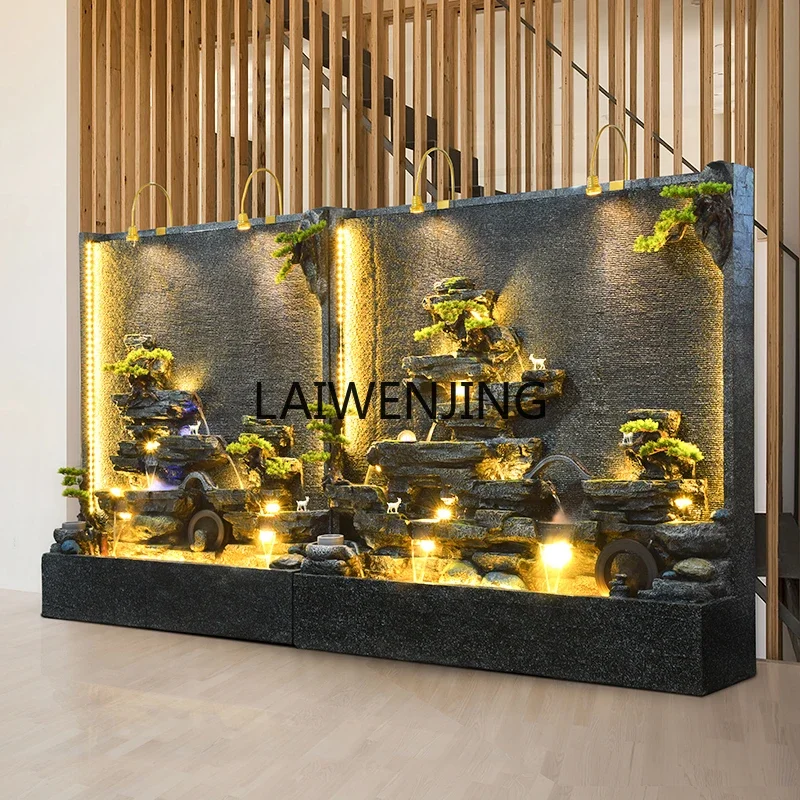 LYN large rockery wall water screen partition courtyard corner feng shui wheel landscape decoration ornament