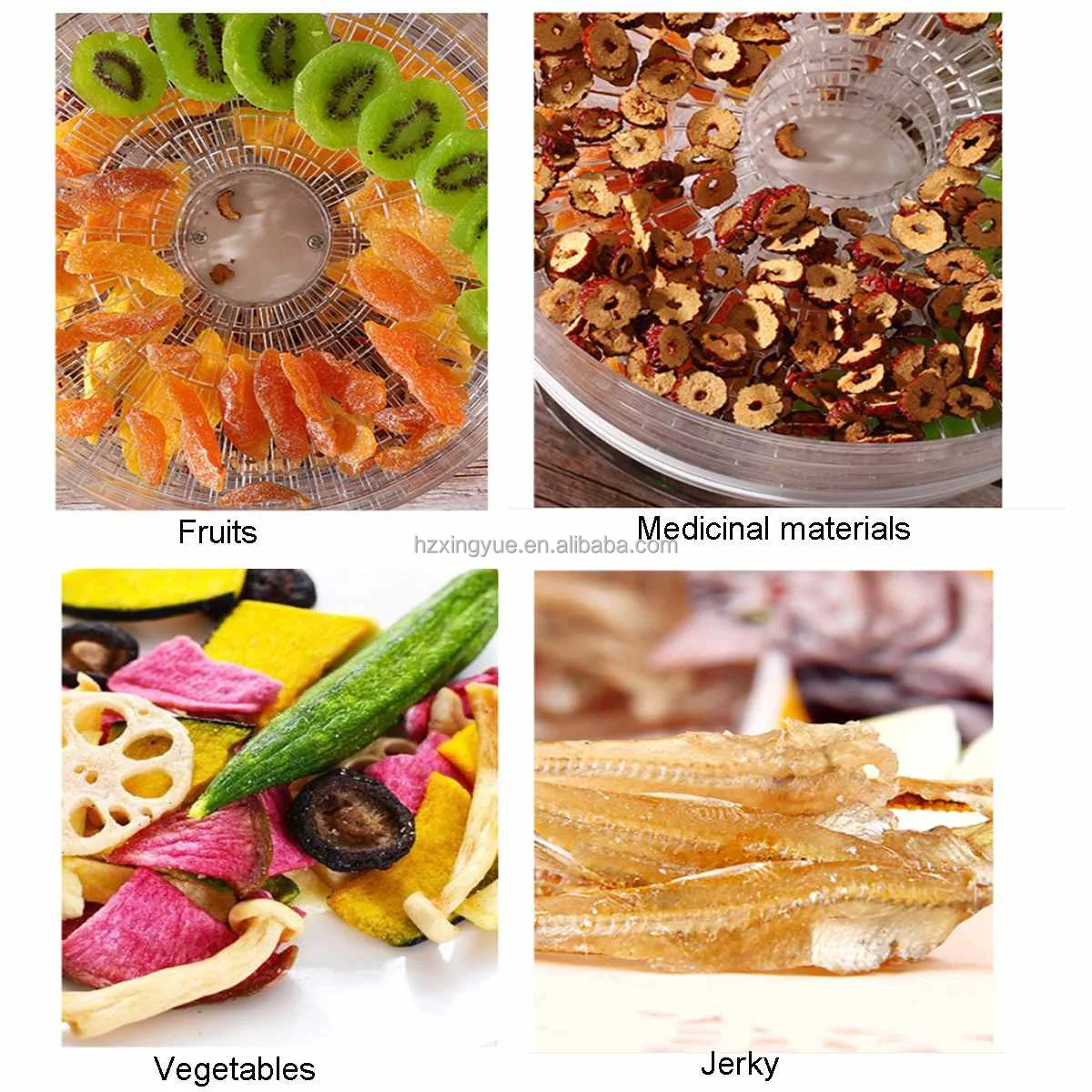 مجفف الطعام الساخن، مجفف كهربائي، مؤقت رقمي وتحكم في درجة الحرارة