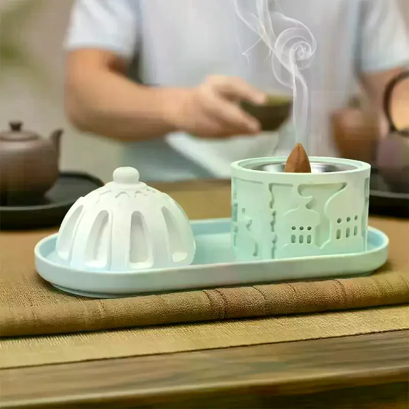 

DIY Arabic Style Polygon Incense Burner Silicone Mold Concrete Cement Candle Cup Molds