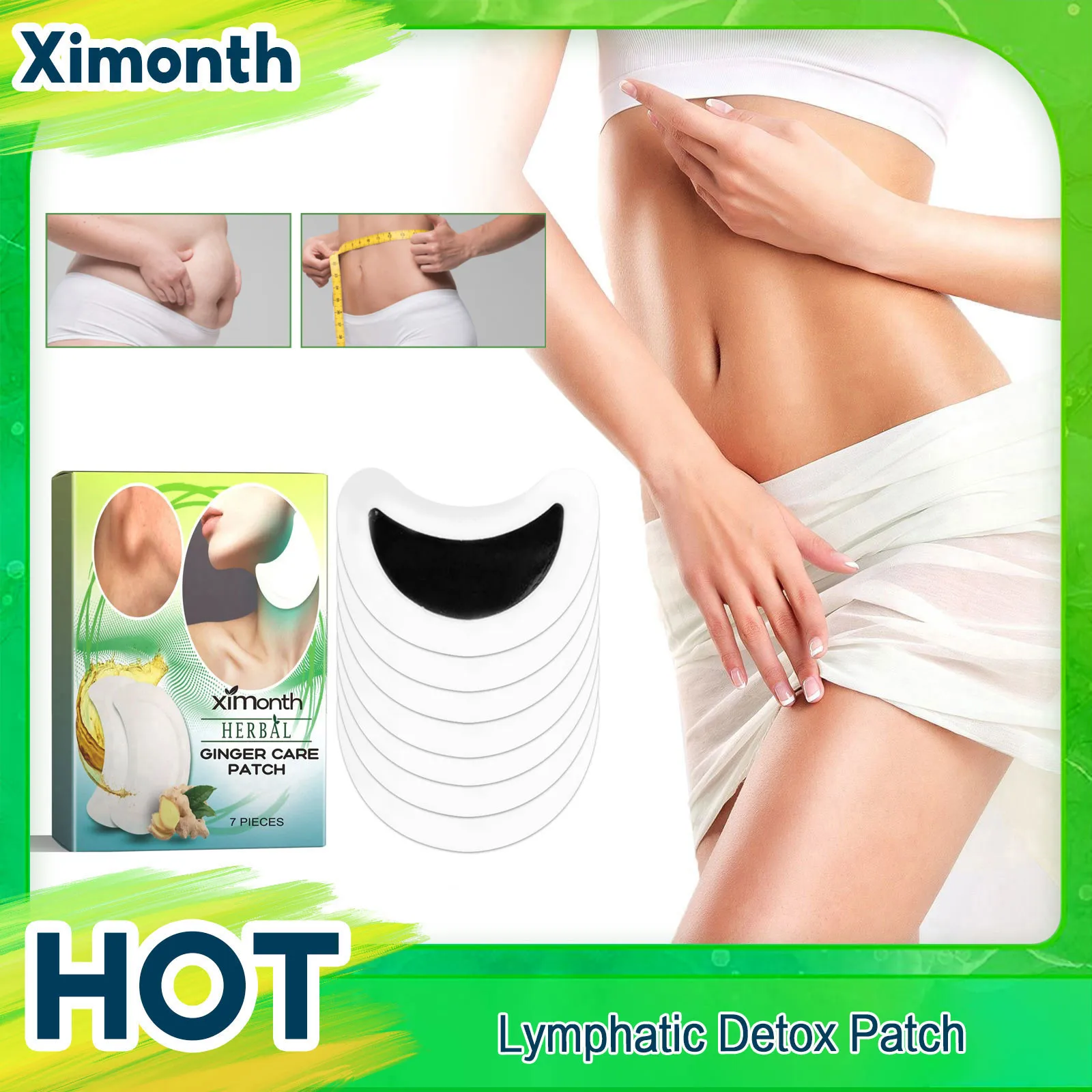 

Lymphatic Detox Patch Cellulite Removal Fat Burning Belly Firming Thigh Tightening Thin Arm Waist Body Shaping Slimming Sticker