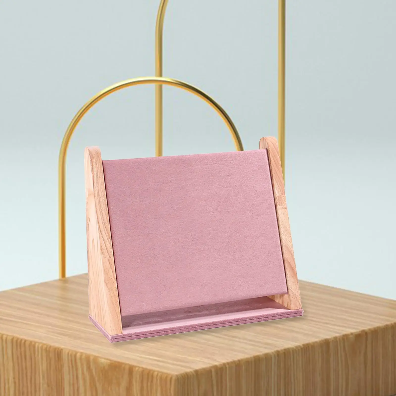 

Подставка для демонстрации ожерелий, настольная демонстрационная доска, привлекательная деревянная основа, держатель для цепочек и ювелирных изделий для витрин, продаж, выставок, магазинов, витринных прилавков