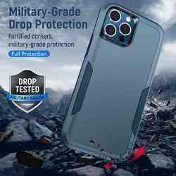 For iPhone 11 12 13 14 15 Pro Max Xs XR X SE 2022 8 7 6 Plus Armor Shockproof Case Heavy Duty TPU Bumper Hard Plastic Back Cover