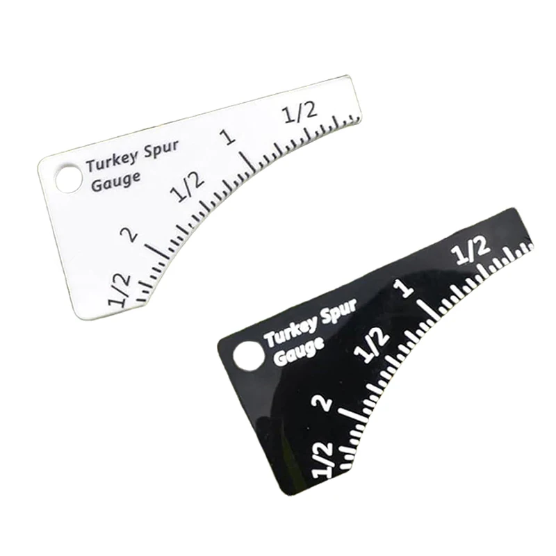 Multifunctional Wild Turkey Spur Gauge Portable Durable Turkey Spur Measure Ruler Compact Precision Measurement Tool With Buckle