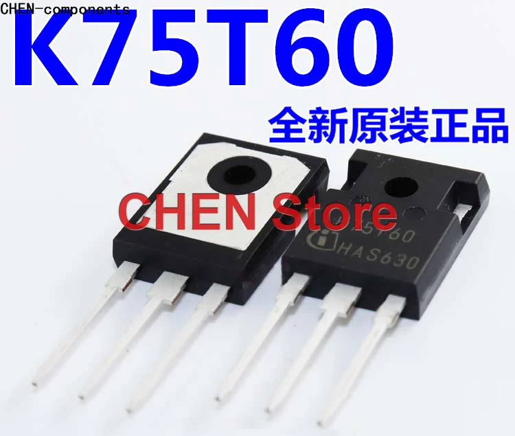 5pcs Imported brand new original IKW75N60T K75T60 IGBT High power tube