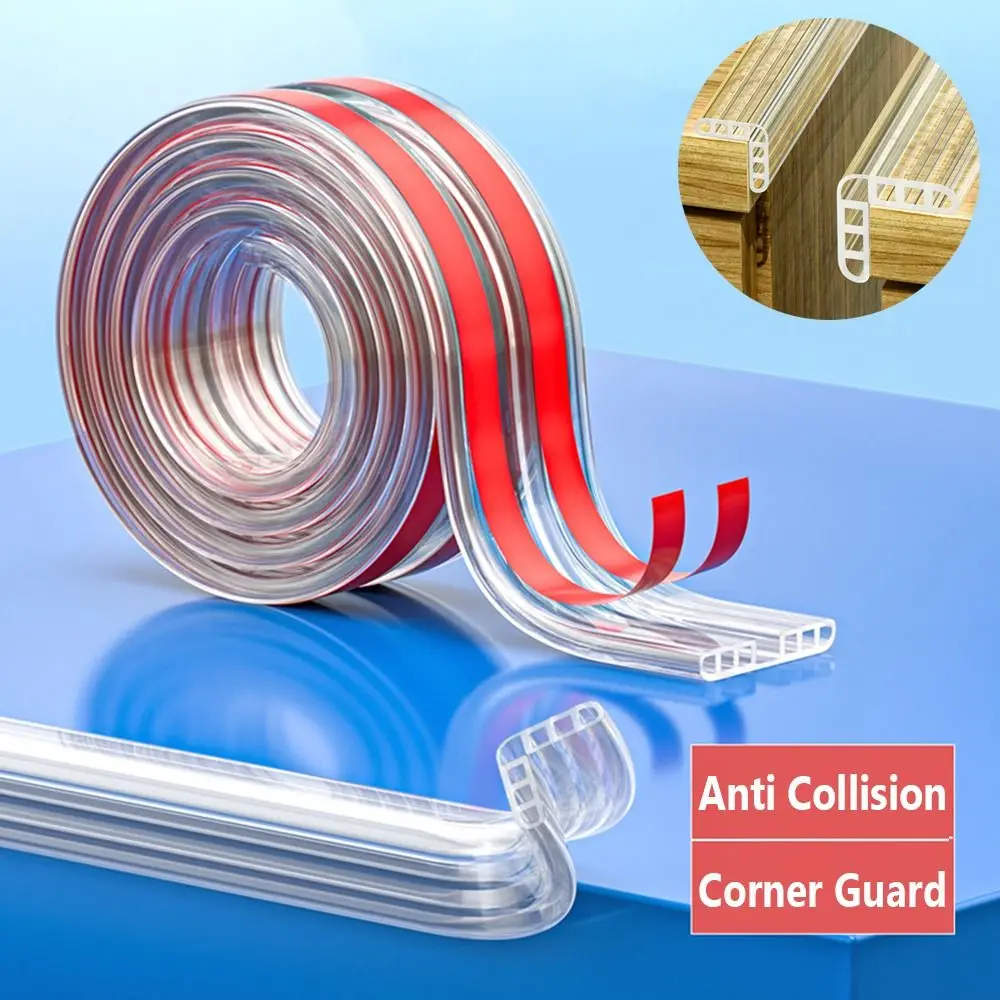 High Quality Anti Collision Baby Proofing PVC Transparent Table Edge Protector Kids Safety Cabinet Airbag Furniture Bumper