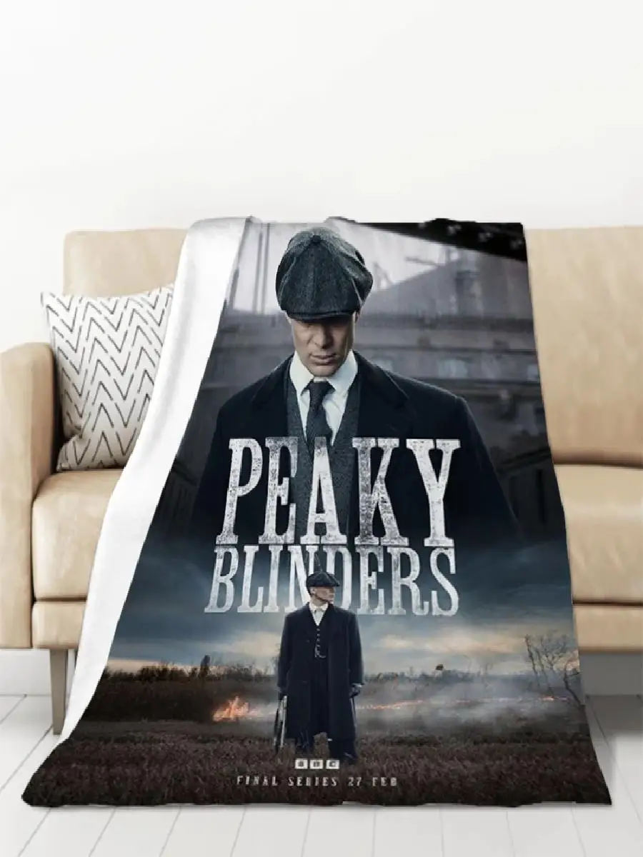 Peaky Blinders TV Inspired Furry Throw Blanket for Sofa Bed Winter Camping  Double Size Comforter Knee Warm
