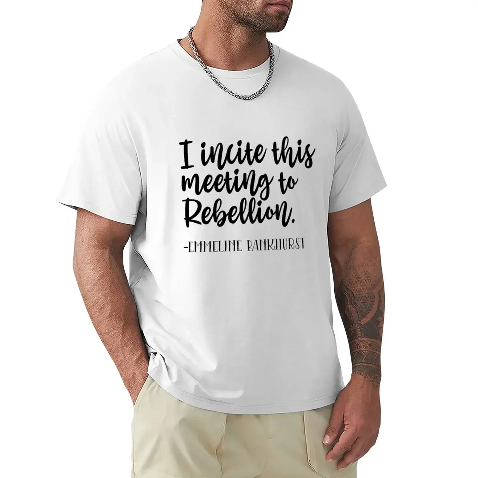 I incite this meeting to rebellion T-Shirt blacks vintage clothes hippie clothes sweat shirts, men