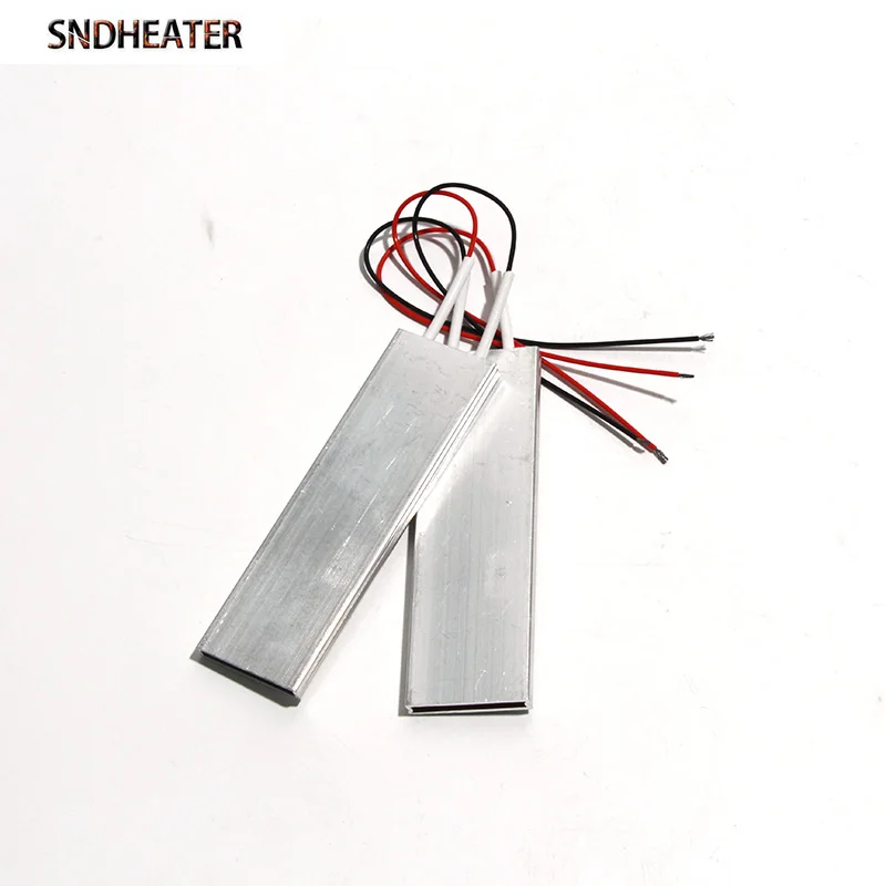 SNDHEATER 2PCS 12V 24V 100x30x6mm 60 Degrees to 230 Degrees Thermostat PTC Aluminum Shell Ceramic Heater plate Heat Preservation