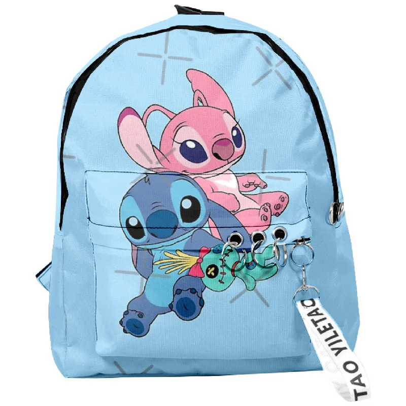 Cartable imprimé dessin animé Stitch, sac à dos pour élèves du primaire et du secondaire, sac à dos de loisirs de grande capacité, nouveau, 2024