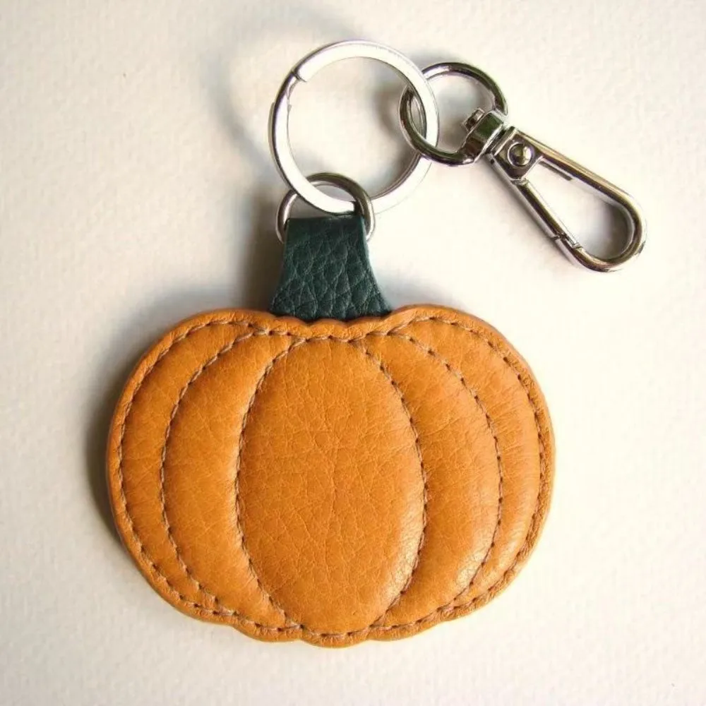 Bag Accessories Mini Size Pumpkin Shaped Keychain Shaped Design Pendant Style Pumpkin Keyring Pumpkin Key Chains Handbag