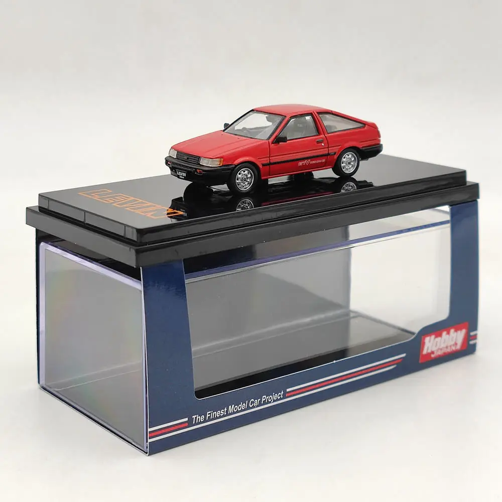 Hobby Japan 1/64 COROLLA LEVIN AE86 3 Door GTV Red HJ641037BRK Diecast Model Toys Car Limited Collection
