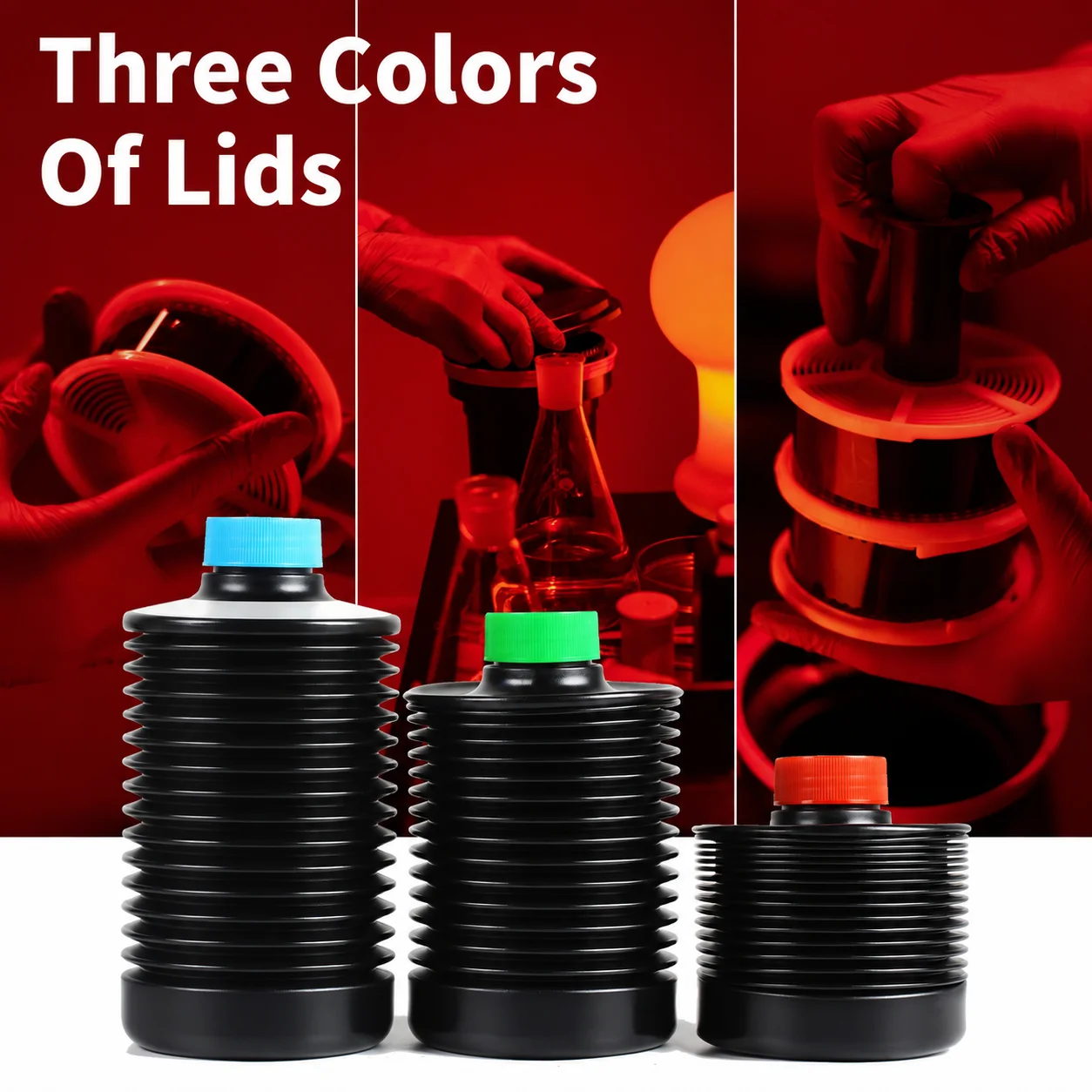 eTone 1000ml Compressible Chemical Bottle 120 135 4x5 Negatives Film Developer Liquid Container Darkroom Developing Supplies