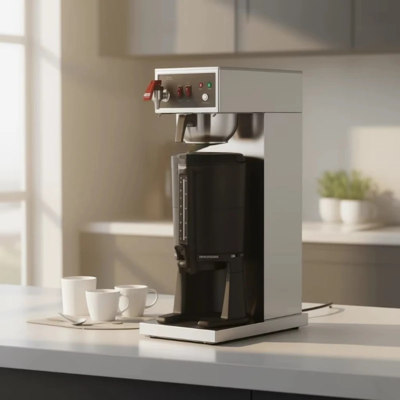 Electric drip coffee machine 12 cups programmable automatic water filling commercial stainless steel coffee machine modern