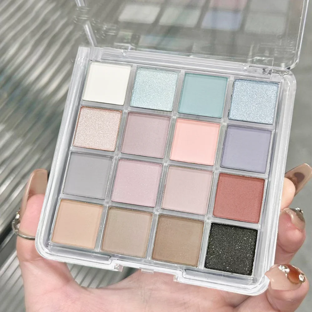 K'APEINE Palette de fards à paupières 16 couleurs, finition mate et scintillante, palette de fards à paupières Dopamine colorée pour un look de maquillage vibrant