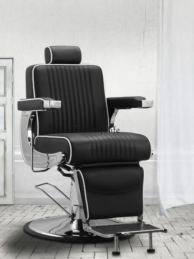 Barber Shop Oil Head Chair Heren Scheren Kapper Schoonheidsstoel