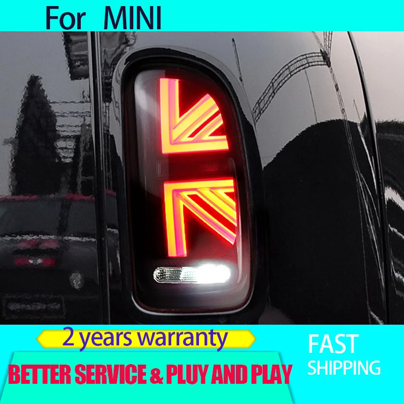 Car Styling for Mini R55 Taillight 2007-2013  Tail Lamp for BMW Mini Cooper Clubman  Dynamic Turn Signal