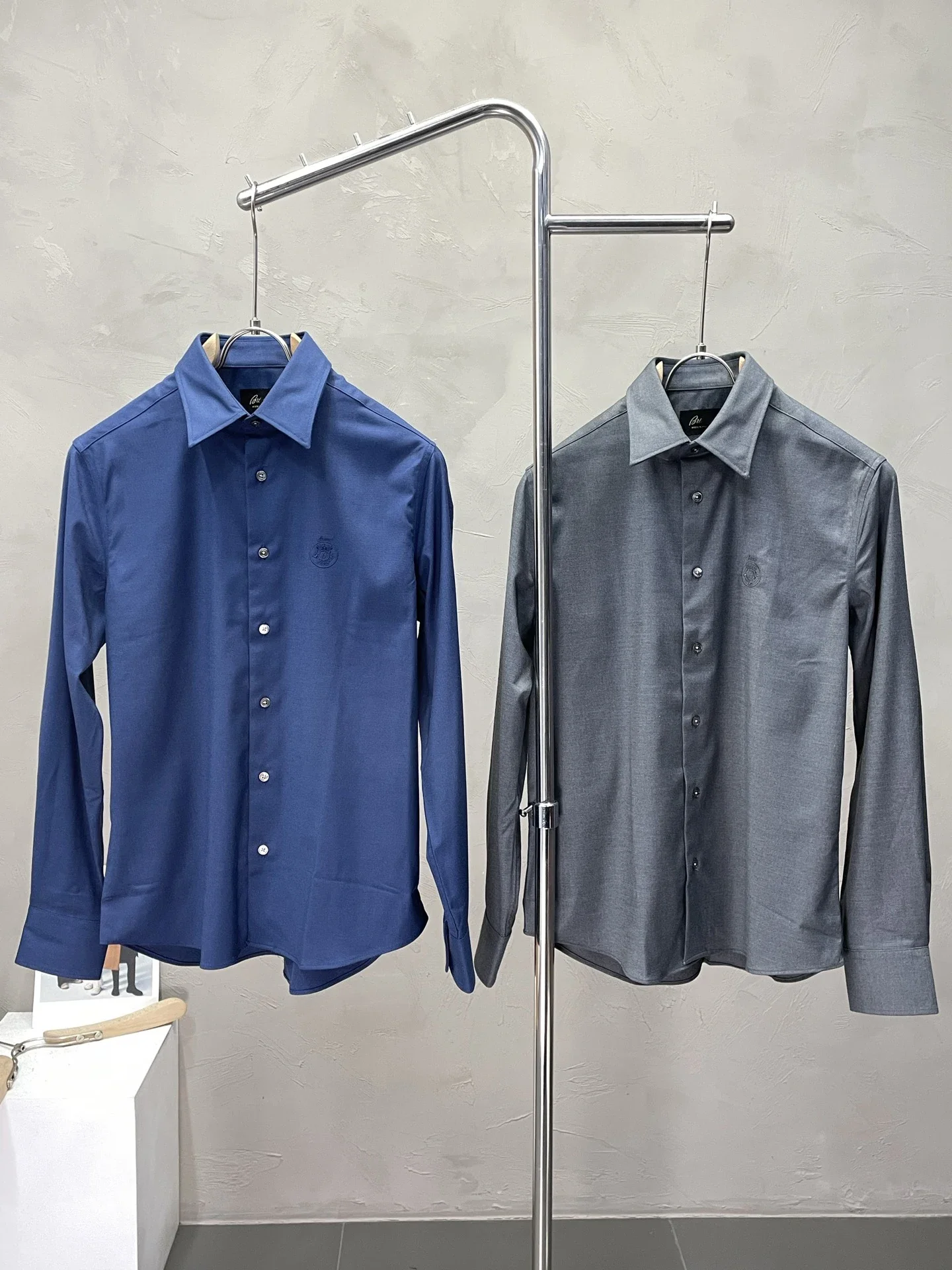 BLIYOSS College style Long-sleeved Men Casual High-quality Striped Short sleeved Old Money Simplicity Advanced Fabric Size S-3XL