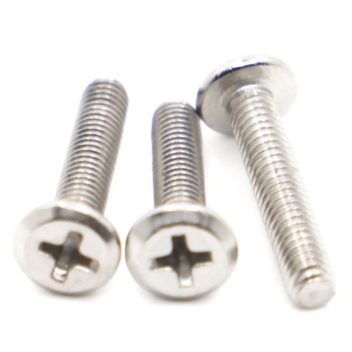 2-20pcs M3 M4 M5 M6 M8 A2-70 304 Stainless Steel Cross Recessed Phillips Large Flat Head Screw Bolt Connect Furniture